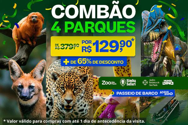 Combão 4 Parques Zoo SP