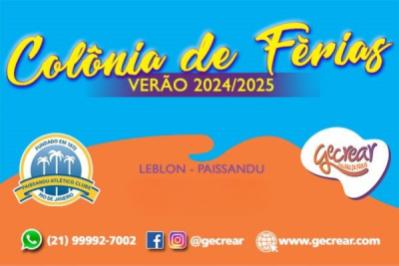 Colônia de Férias Gecrear - Leblon (Paissandu)