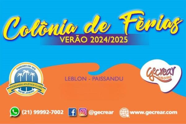 Colônia de Férias Gecrear - Leblon (Paissandu)