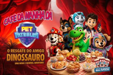 Café da Manhã Patrulha Pet: O Resgate do Amigo Dinossauro