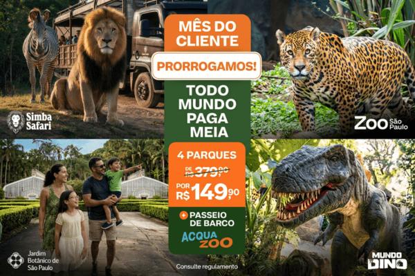 Combão 4 Parques Zoo SP