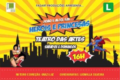 João e Alice em Heróis e Princesas
