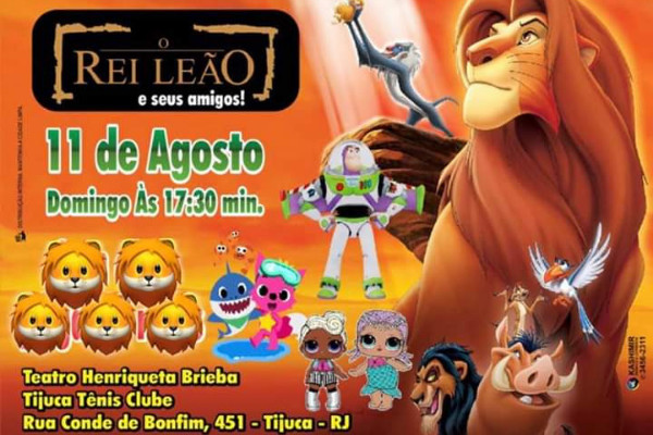 Show Interativo: O Rei Leão e Seus Amigos