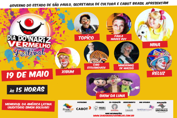 Show da Luna, Nina e amigos no Dia do Nariz Vermelho