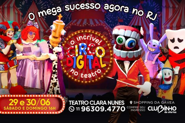 O Incrível Circo Digital no Teatro