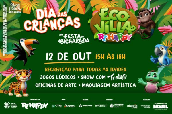 Dia das Crianças com Festa da Bicharada